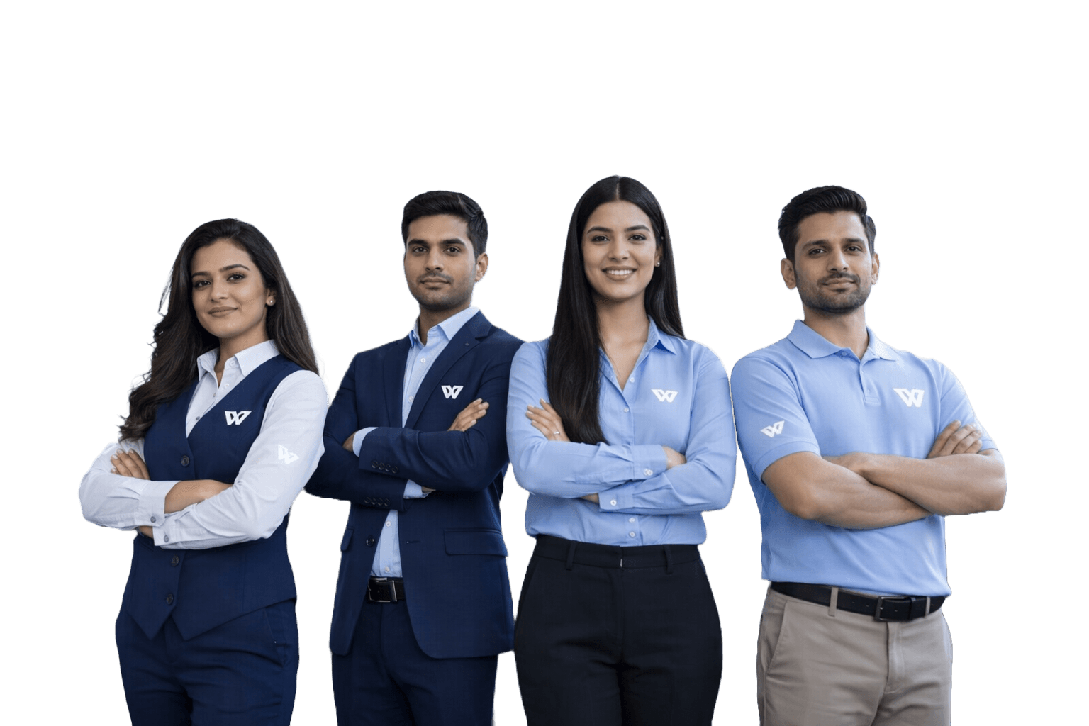 Corporate team working in office